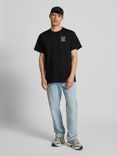 G-Star Raw Loose Fit T-Shirt mit Label-Print Black 1