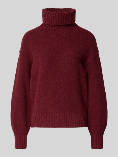 s.Oliver RED LABEL Regular Fit Rollkragenpullover aus Baumwoll-Mix Bordeaux 2