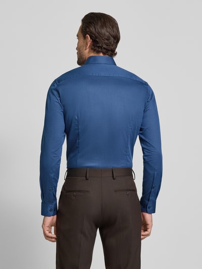 Jake*s Slim Fit Business-Hemd mit Knopfleiste Jeansblau 5