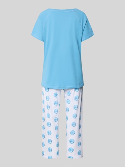 LOUIS & LOUISA Regular Fit Pyjama mit Schleifen-Detail Blau 3