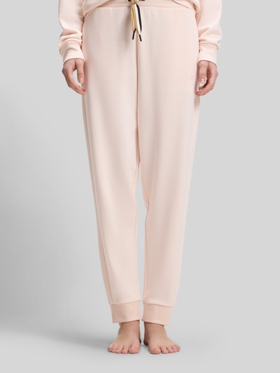 BOSS Regular Fit Sweatpants aus Baumwoll-Mix Modell 'CP STRIPE_PANTS CUFF' Rosa 4