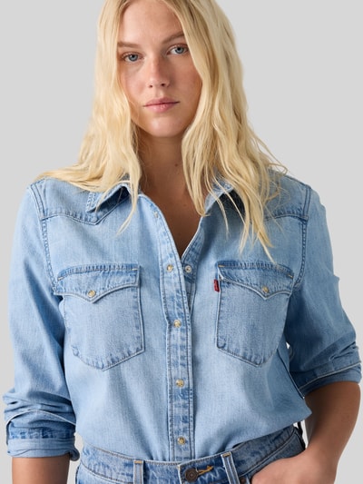 Levi's® 300 Relaxed Fit Jeansbluse aus Baumwoll-Mix Hellblau 2