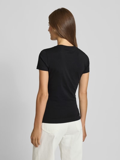 Guess T-Shirt mit Label-Detail Black 5