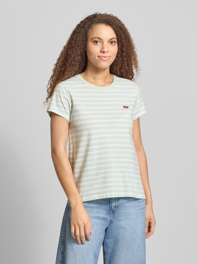 Levi's® Regular Fit T-Shirt aus reiner Baumwolle Modell 'PERFECT TEE' Hellblau 4