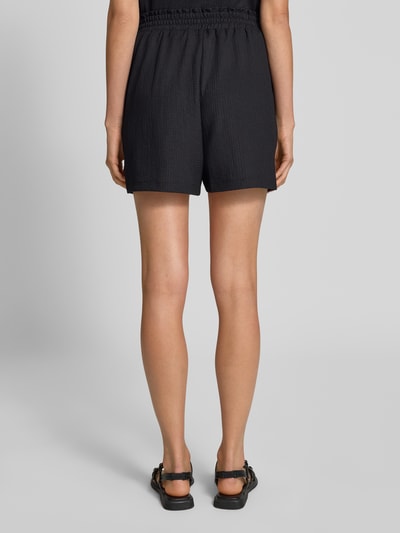 Tom Tailor Denim Korte relaxed fit broek met structuurmotief Zwart - 5