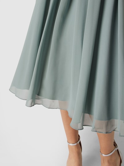 Laona Cocktailkleid mit floralen Stickereien und Zierperlen Schilf 6