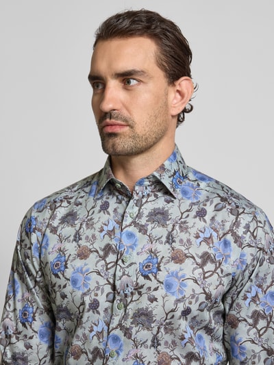 OLYMP Modern Fit Businesshemd mit Kentkragen Gruen 3