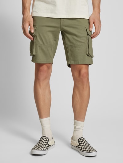 Only & Sons Bermuda met cargozakken, model 'CAM STAGE' Olijfgroen - 4