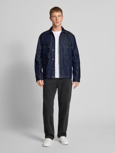 G-Star Raw Regular Fit Jeanshemd mit Kentkragen Modell 'Mosa' Dunkelblau 1