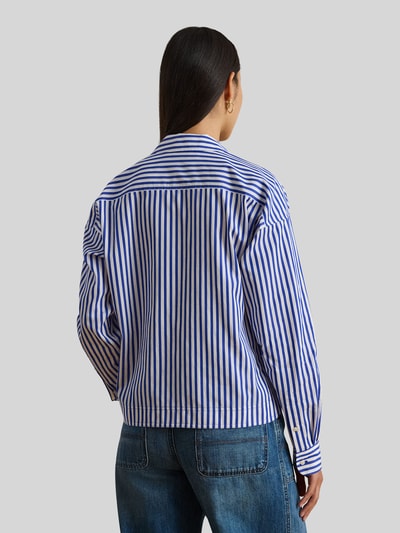 Lauren Ralph Lauren Regular Fit overhemdblouse van puur katoen Blauw - 5