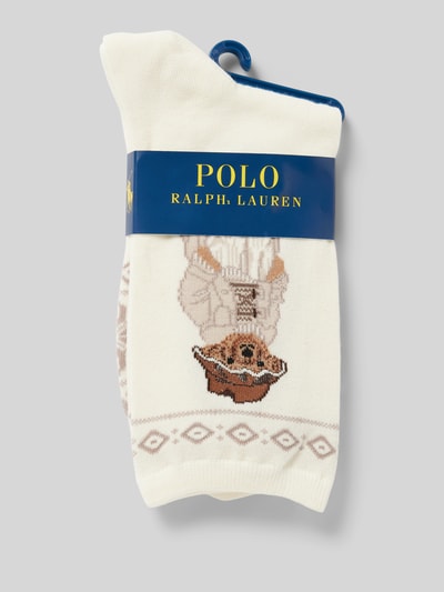 Polo Ralph Lauren Sokken met motiefstitching Offwhite - 3