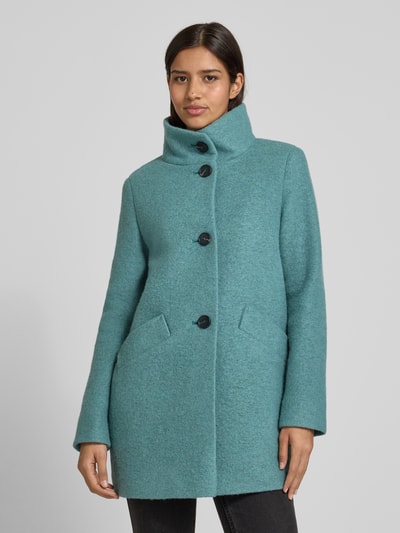 Fuchs Schmitt Lange jas met opstaande kraag en steekzakken Lichtblauw - 4