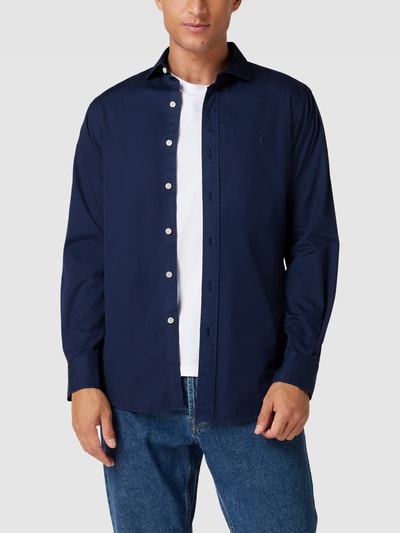 Polo Ralph Lauren Koszula biznesowa o kroju custom fit z wyhaftowanym logo Granatowy 4