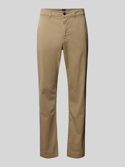 BOSS Orange Regular Fit Chino mit Gürtelschlaufen Beige 2