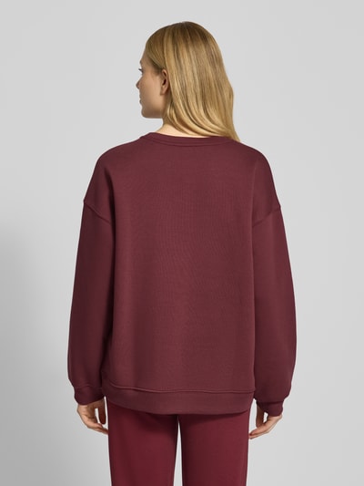 Smith and Soul Sweatshirt mit Stitching und Rundhalsausschnitt Bordeaux 5