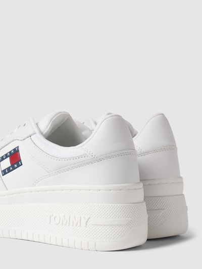 Tommy Jeans Sneakersy na platformie z nadrukiem z logo model ‘RETRO BASKET’ Biały 3