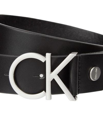 CK Calvin Klein Leren riem met labelapplicatie Zwart - 2