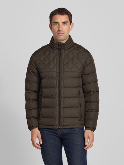 Strellson Steppjacke mit Stehkragen Modell 'Clason' Oliv 4