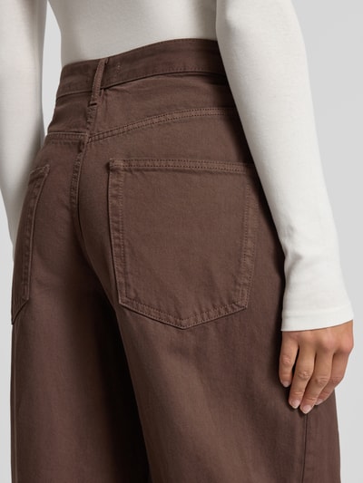 ONLY Barrel fit jeans van puur katoen, model 'TAYLOR' Donkerbruin - 3
