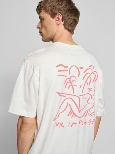 Only & Sons T-Shirt mit Stitching-Detail Modell 'MILO' Weiss 3