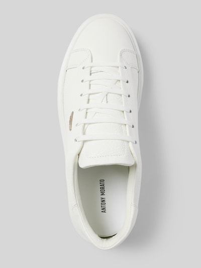 Antony Morato Leren sneakers met labelapplicatie, model 'ARTEM' Wit - 3