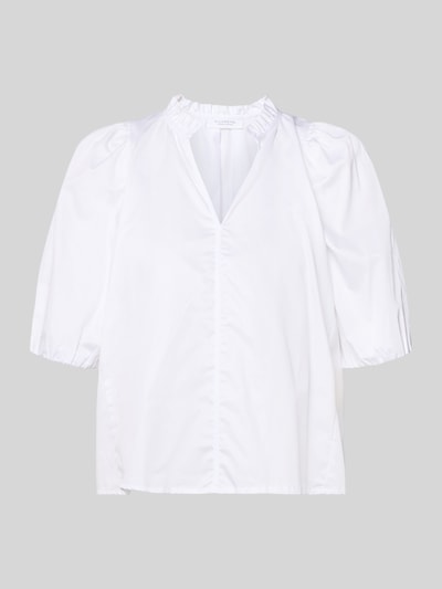 Produktfoto, Regular Fit Bluse mit V-Ausschnitt von Rich & Royal z bawełny, krój regular fit, dekolt w serek, rękaw o dł. 1/2