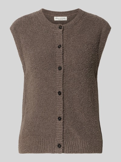 Produktfoto, Regular Fit Weste aus Frottee von Marc O'Polo, Optik: Unifarben, Rundhals, Rumpfabschluss: Gerippt, Material: Baumwoll-Mix