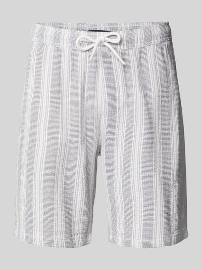 MCNEAL Korte regular fit broek met structuurmotief Middengrijs - 2