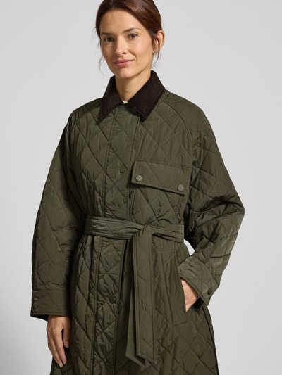 Weekend Max Mara Comfort fit gewatteerde lange jas met kamelenhaar, model 'COCCOLE' Kaki - 3