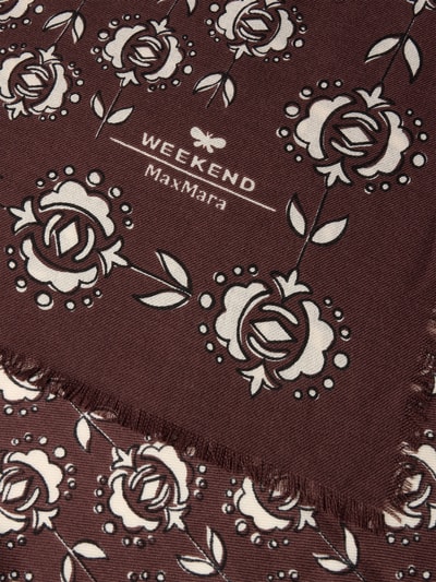 Weekend Max Mara Stola aus Woll-Seide-Mix Modell 'TAMBUTO' Hellbraun 2