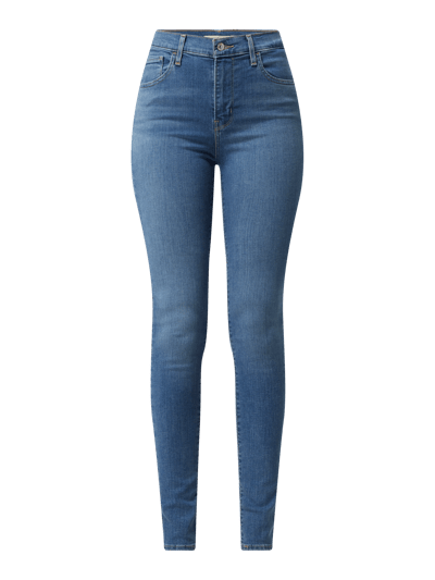 Levi's® Super skinny fit high rise jeans met stretch, model '720' Jeansblauw - 2