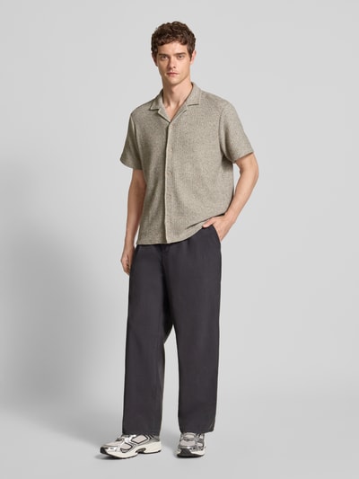 Calvin Klein Jeans Relaxed fit vrijetijdsoverhemd met reverskraag Taupe - 1