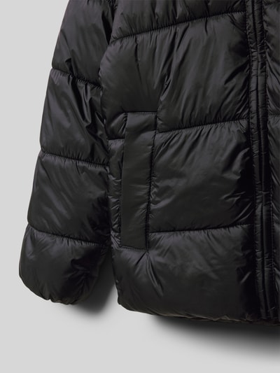 Jack & Jones Regular fit gewatteerd jack met statementstitching, model 'Jorno' Zwart - 2