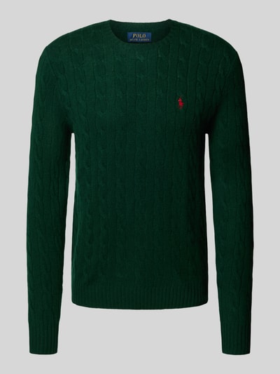 Polo Ralph Lauren Regular fit gebreide pullover van een mix van wol en kasjmier Donkergroen - 2