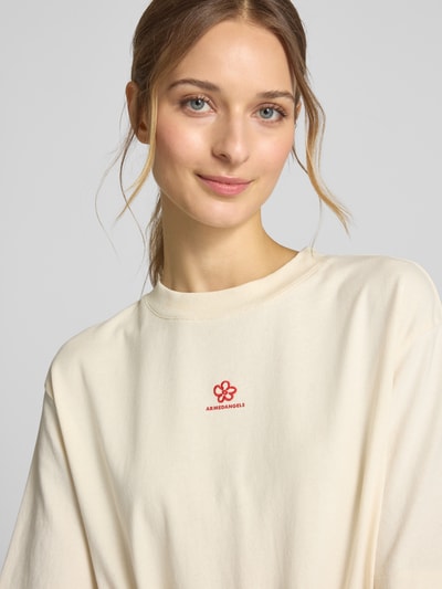 Armedangels Relaxed fit T-shirt met ronde hals, model 'TARJAA' Offwhite - 3