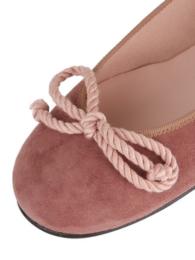 Pretty Ballerinas Ballerinas aus Veloursleder Rosa 2