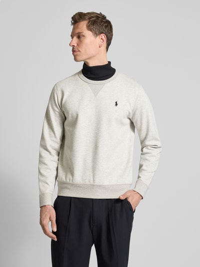 Polo Ralph Lauren Sweatshirt mit Logo-Stitching Hellgrau 4