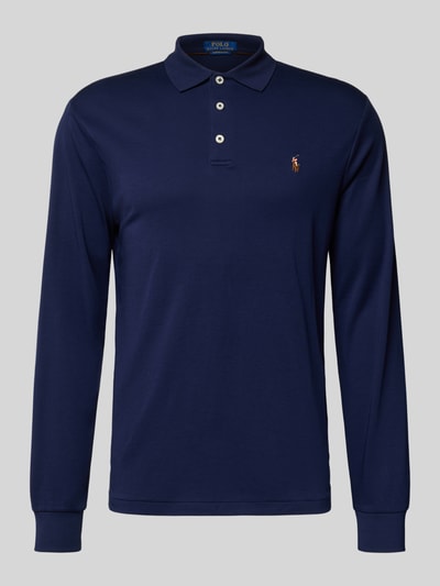 Polo Ralph Lauren Slim fit poloshirt in logostitching Marineblauw - 2