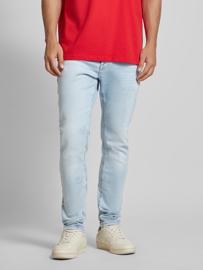 Tommy Jeans Slim tapered fit jeans in 5-pocketmodel, model 'AUSTIN' Lichtblauw - 4