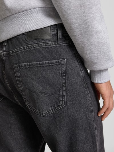 JACK & JONES Jeansy o szerokim kroju z 5 kieszeniami model ‘Alex’ Czarny 3