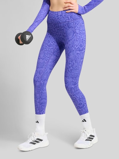 adidas Training legginsy o kroju slim fit z kieszenią na telefon komórkowy Fioletowy 3