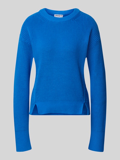 Jake*s Casual Slim Fit Pullover aus reiner Baumwolle Royal 1