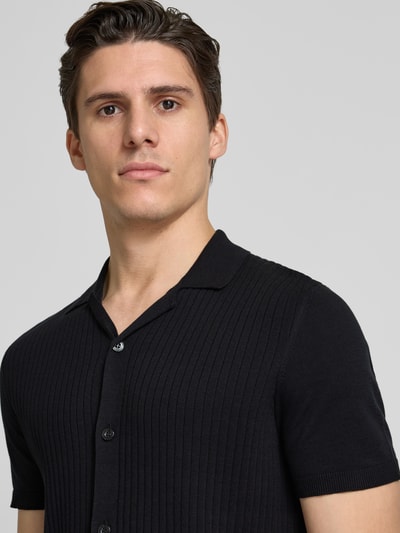 Strellson Slim Fit Freizeithemd mit Strukturmuster Modell 'Vincent' Black 3