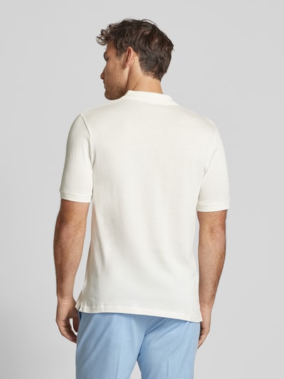 Cinque Regular fit poloshirt met V-hals, model 'Bolo' Wit - 5