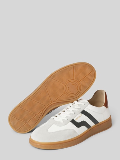 Gant Sneakers van leer in retrolook Wit - 4