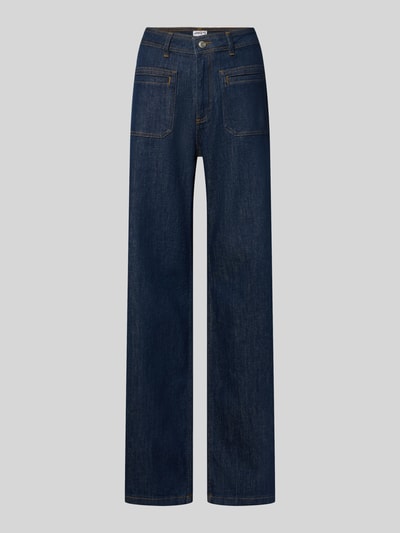Jake*s Casual Wide & Loose Fit Jeans aus Baumwoll-Mix Modell 'Winona' Dunkelblau 1