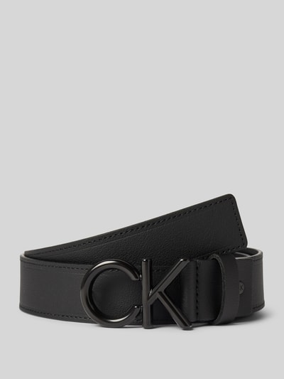 CK Calvin Klein Leren riem met labeldetail Zwart - 1