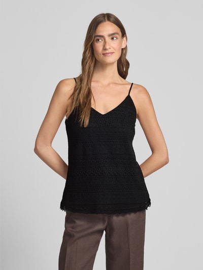 Vero Moda Relaxed Fit Trägertop aus Baumwoll-Mix Modell 'HONEY' Black 4
