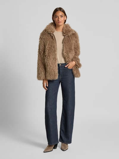 FREE/QUENT Jacke aus Kunstfell Modell 'Fine' Beige 1