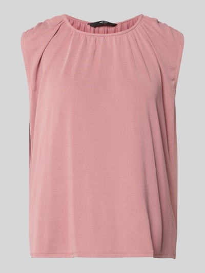 Produktfoto, Loose Fit Blusentop aus Modal-Mix Modell 'FILLI' von Vero Moda in Rosa, unifarben, ärmellos, Stretch-Material, Rundhals